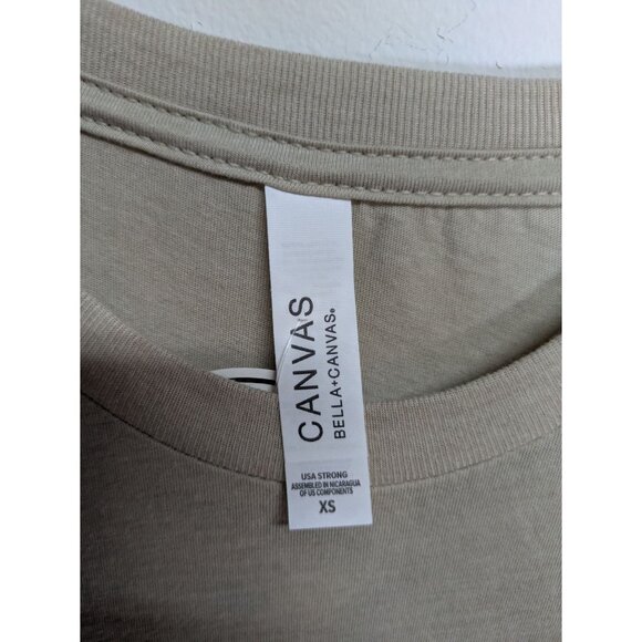 NEW Philomena & Ruth Vote Dammit Graphic Tee Beige, Size XS - Picture 6 of 9